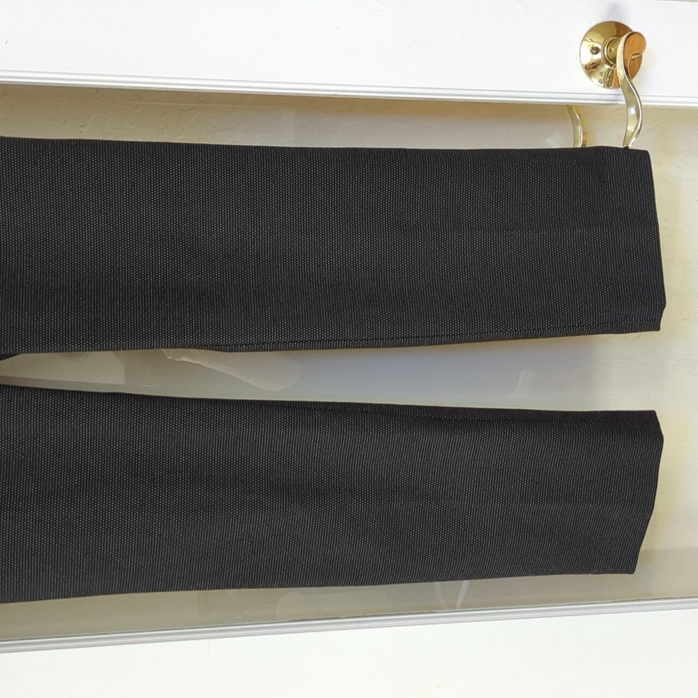 Ann Taylor Black Tailored Small Dot Straight Leg Dress Pants Size 12 - Picture 4 of 10